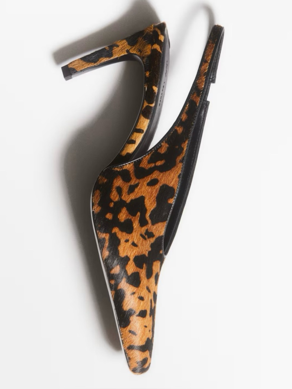 Leopard Print Slingback Heel - Women